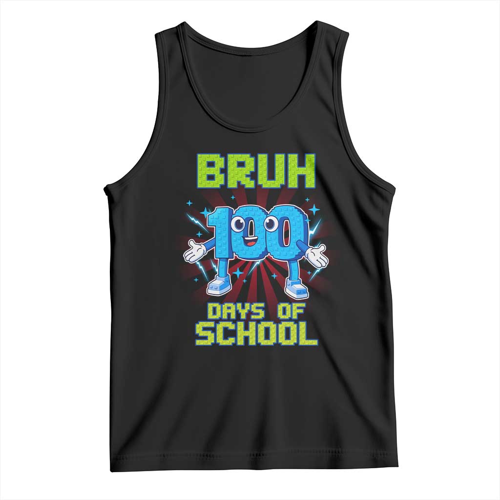Bruh I Survived 67 33 Days Of School Tank Top Funny 100th Days of School 67 Game Meme - Print Your Wear