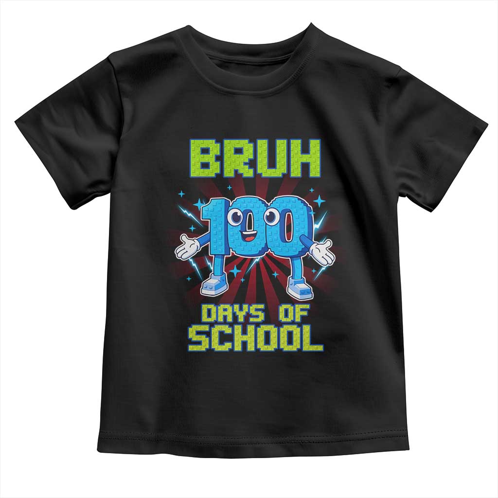 Bruh I Survived 67 33 Days Of School Toddler T Shirt Funny 100th Days of School 67 Game Meme TS11 Black Print Your Wear