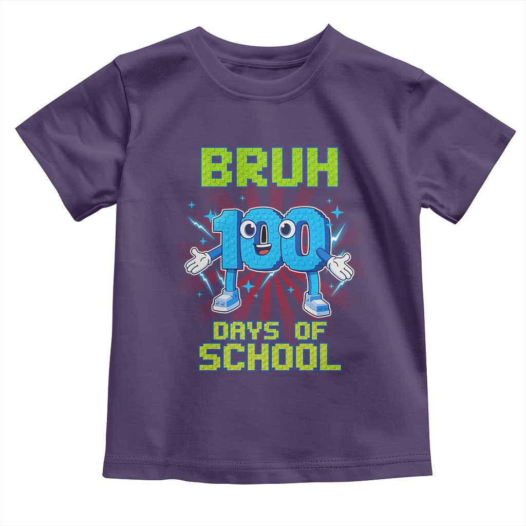 Bruh I Survived 67 33 Days Of School Toddler T Shirt Funny 100th Days of School 67 Game Meme TS11 Purple Print Your Wear