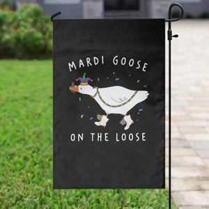 Mardi Goose On The Loose Garden Flag Funny Mardi Gras Carnival Parade TS11 Print Your Wear