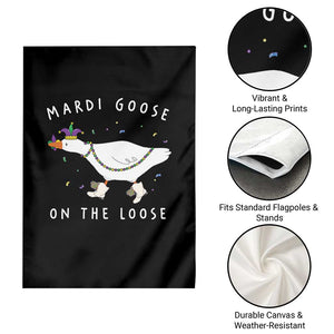 Mardi Goose On The Loose Garden Flag Funny Mardi Gras Carnival Parade TS11 Print Your Wear