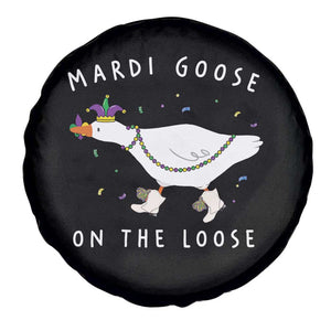 Mardi Goose On The Loose Spare Tire Cover Funny Mardi Gras Carnival Parade TS11 Print Your Wear
