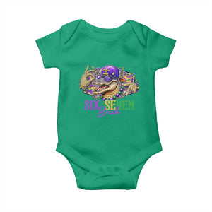 Funny Mardi Gras Six Seven Bruh Baby Onesie 67 Meme Mardigator Alligator TS11 Irish Green Print Your Wear