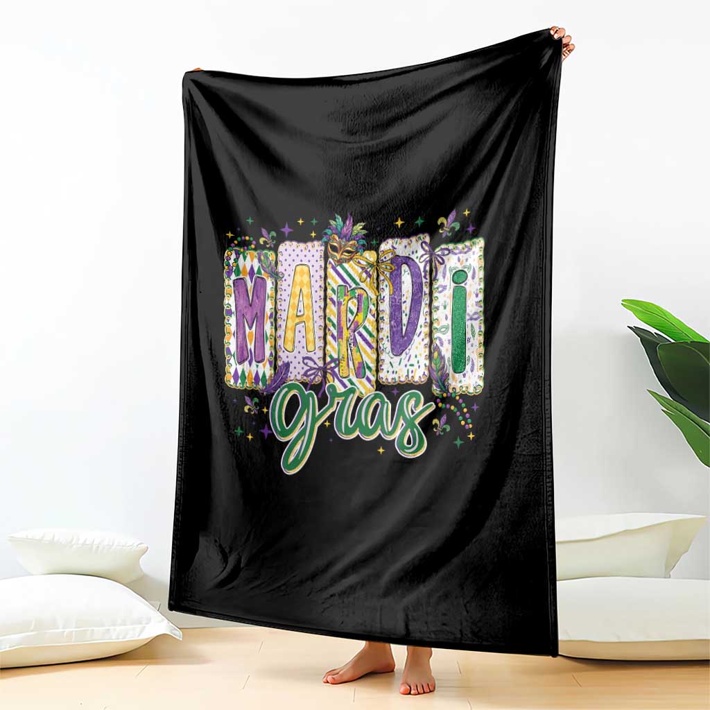 Mardi Gras Throw Blanket New Orleans Carnival Girly Fat Tuesday TS11 Print Your Wear