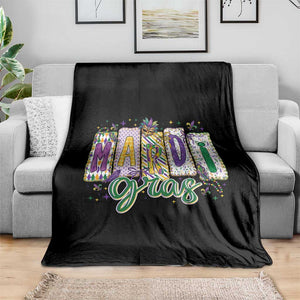 Mardi Gras Throw Blanket New Orleans Carnival Girly Fat Tuesday TS11 Print Your Wear