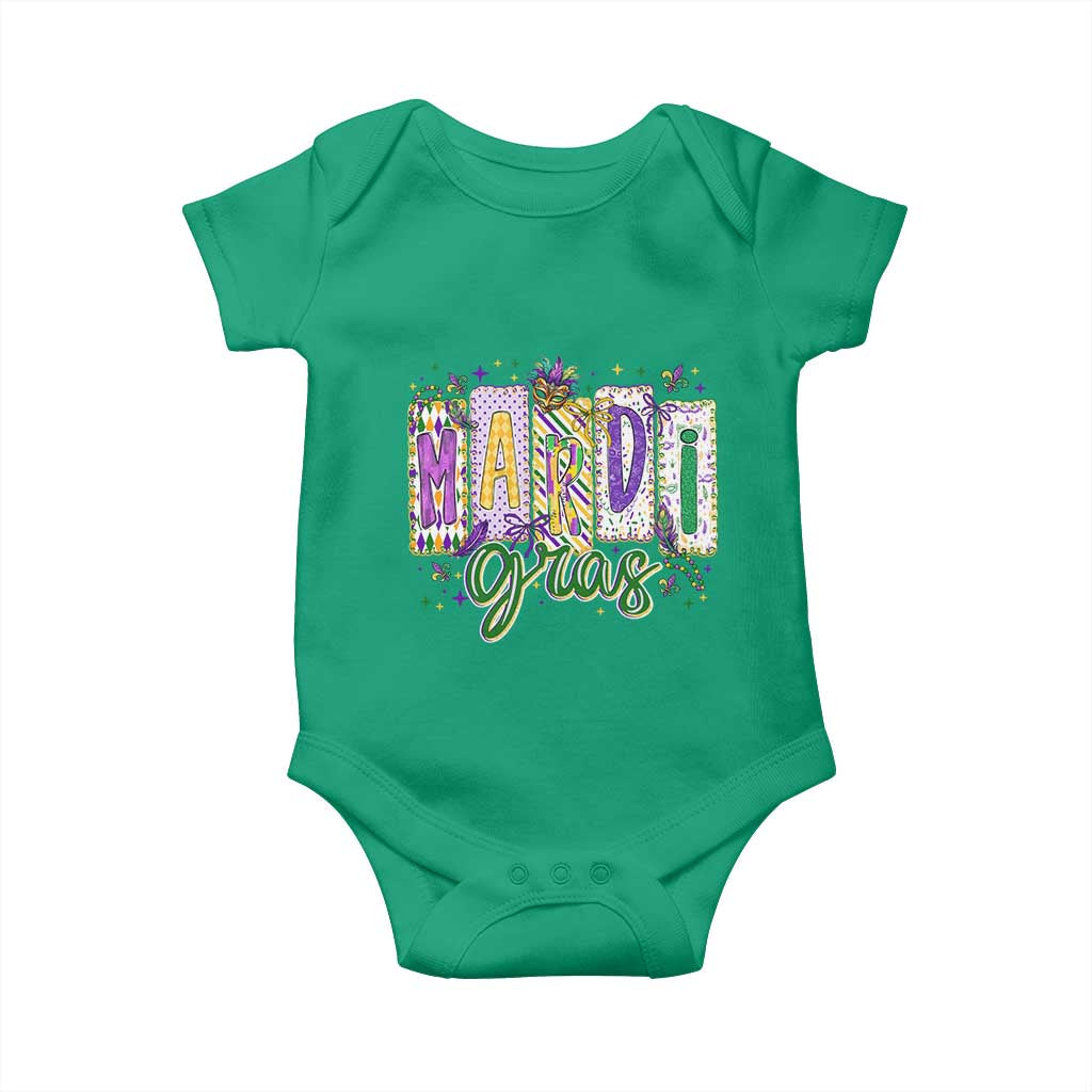 Mardi Gras Baby Onesie New Orleans Carnival Girly Fat Tuesday TS11 Irish Green Print Your Wear