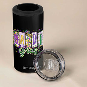 Mardi Gras 4 in 1 Can Cooler Tumbler New Orleans Carnival Girly Fat Tuesday TS11 Print Your Wear