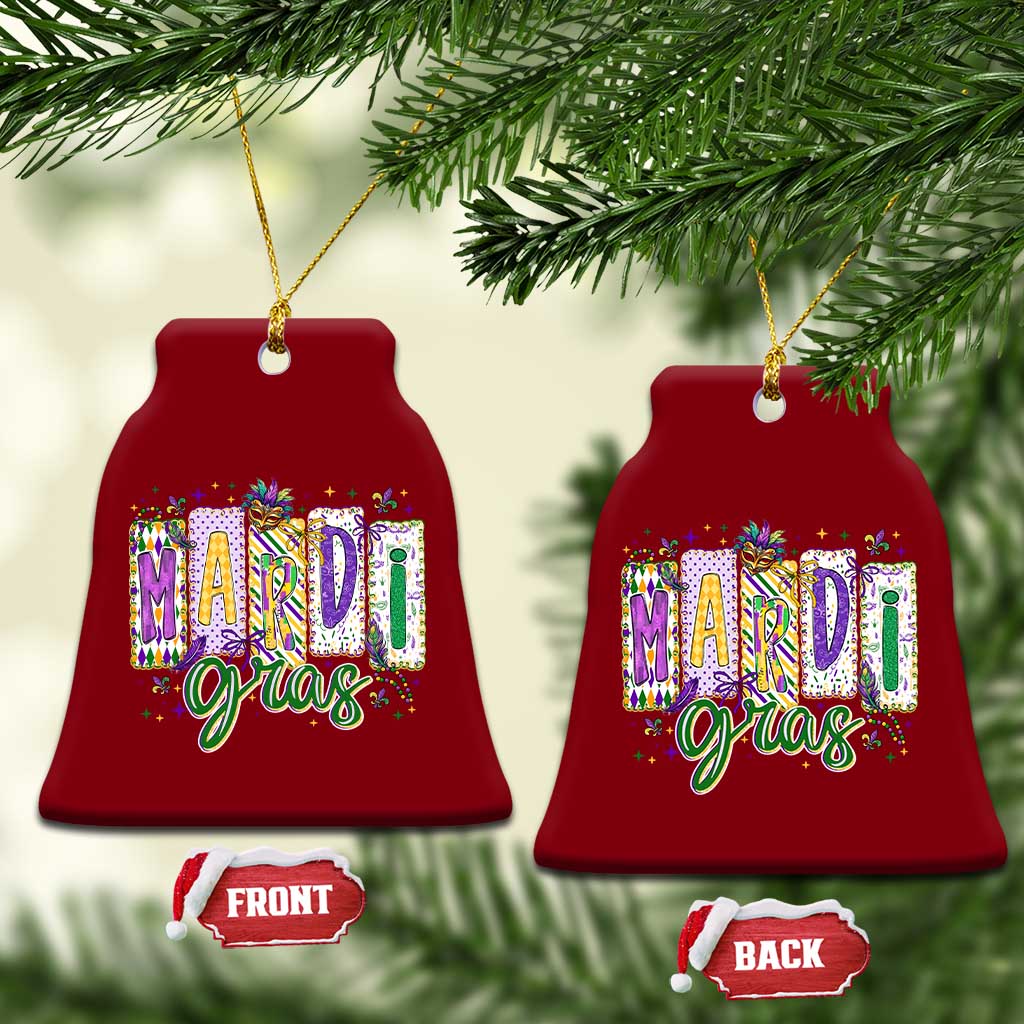 Mardi Gras Ceramic Ornament New Orleans Carnival Girly Fat Tuesday TS11 Print Your Wear