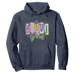 Mardi Gras Hoodie New Orleans Carnival Girly Fat Tuesday TS11 Navy Print Your Wear