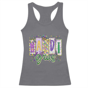 Mardi Gras Racerback Tank Top New Orleans Carnival Girly Fat Tuesday TS11 Charcoal Print Your Wear
