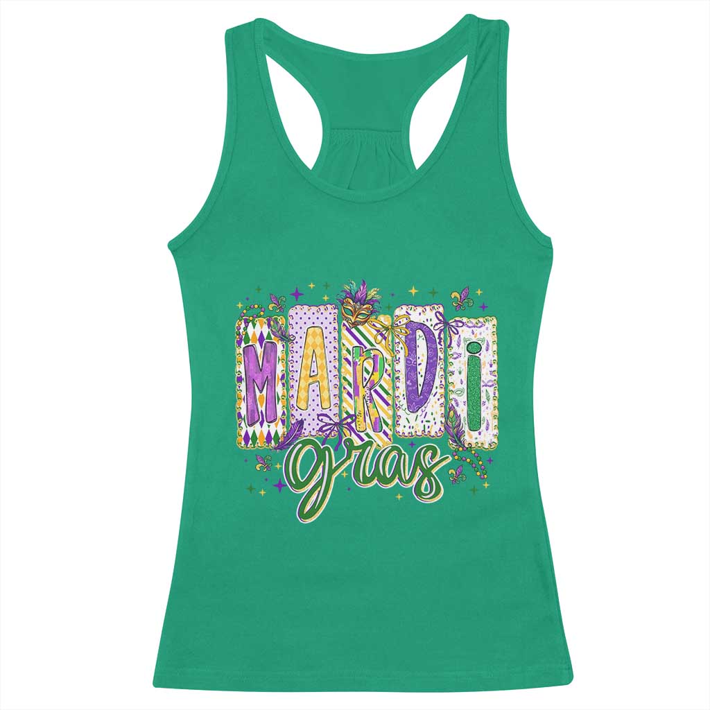 Mardi Gras Racerback Tank Top New Orleans Carnival Girly Fat Tuesday TS11 Irish Green Print Your Wear