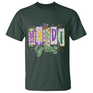 Mardi Gras T Shirt New Orleans Carnival Girly Fat Tuesday TS11 Dark Forest Green Print Your Wear