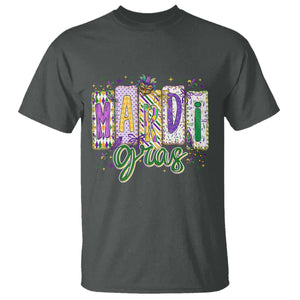 Mardi Gras T Shirt New Orleans Carnival Girly Fat Tuesday TS11 Dark Heather Print Your Wear