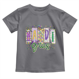Mardi Gras Toddler T Shirt New Orleans Carnival Girly Fat Tuesday TS11 Charcoal Print Your Wear