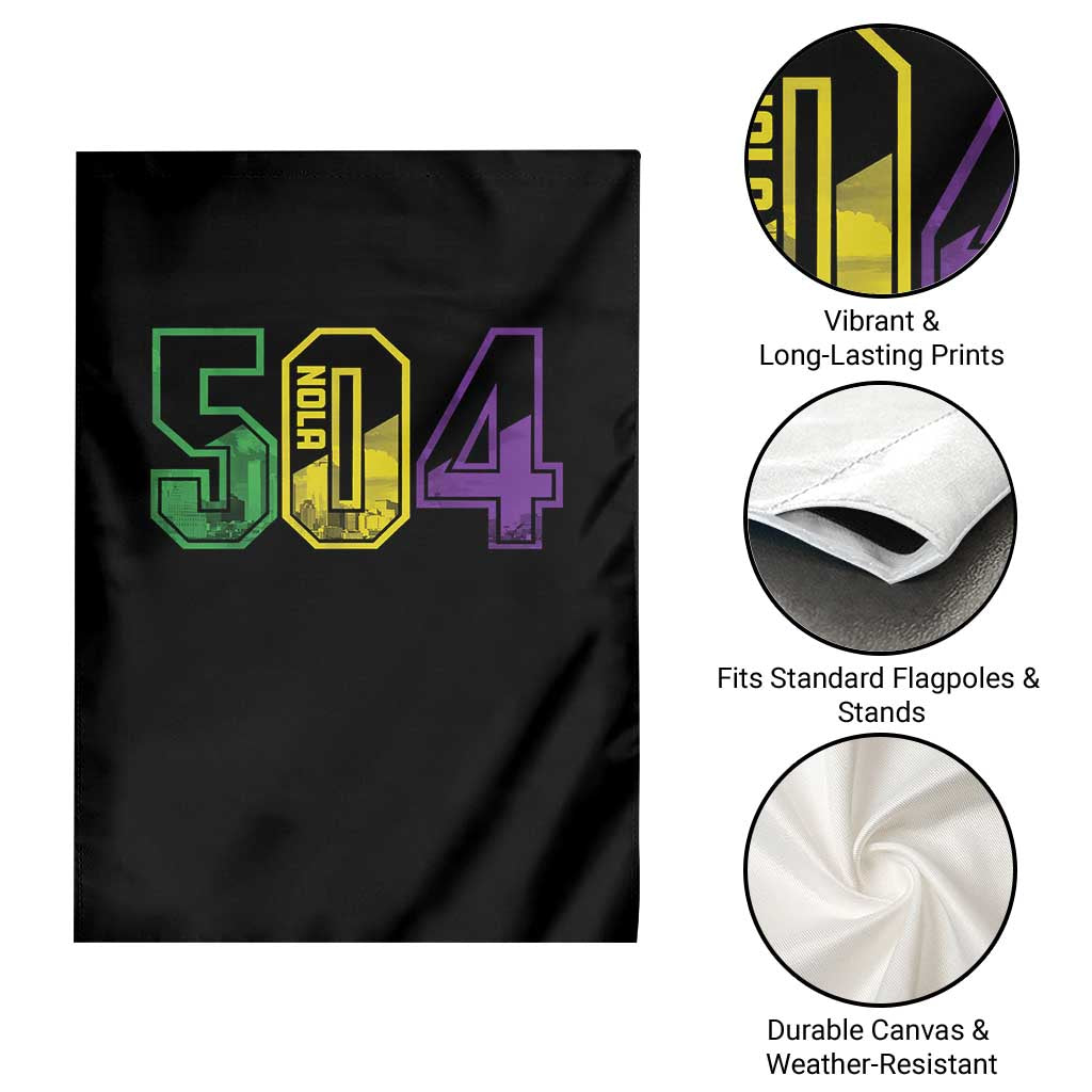 Mardi Gras 504 Nola New Orleans Louisiana LA Garden Flag TS11 Print Your Wear