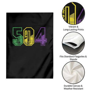 Mardi Gras 504 Nola New Orleans Louisiana LA Garden Flag TS11 Print Your Wear
