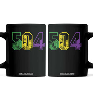 Mardi Gras 504 Nola New Orleans Louisiana LA Coffee Mug TS11 Black Print Your Wear