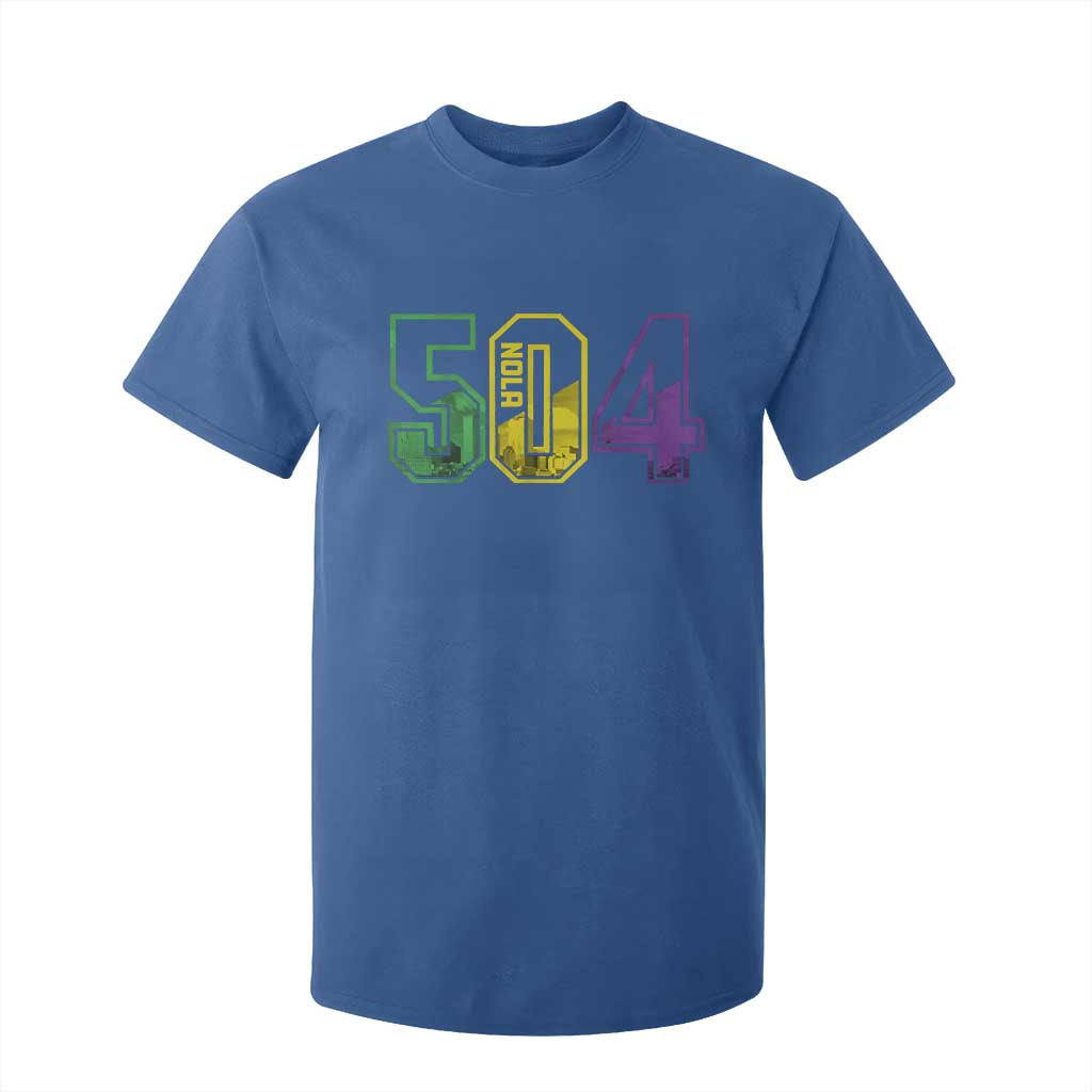 Mardi Gras 504 Nola New Orleans Louisiana LA T Shirt For Kid TS11 Royal Blue Print Your Wear