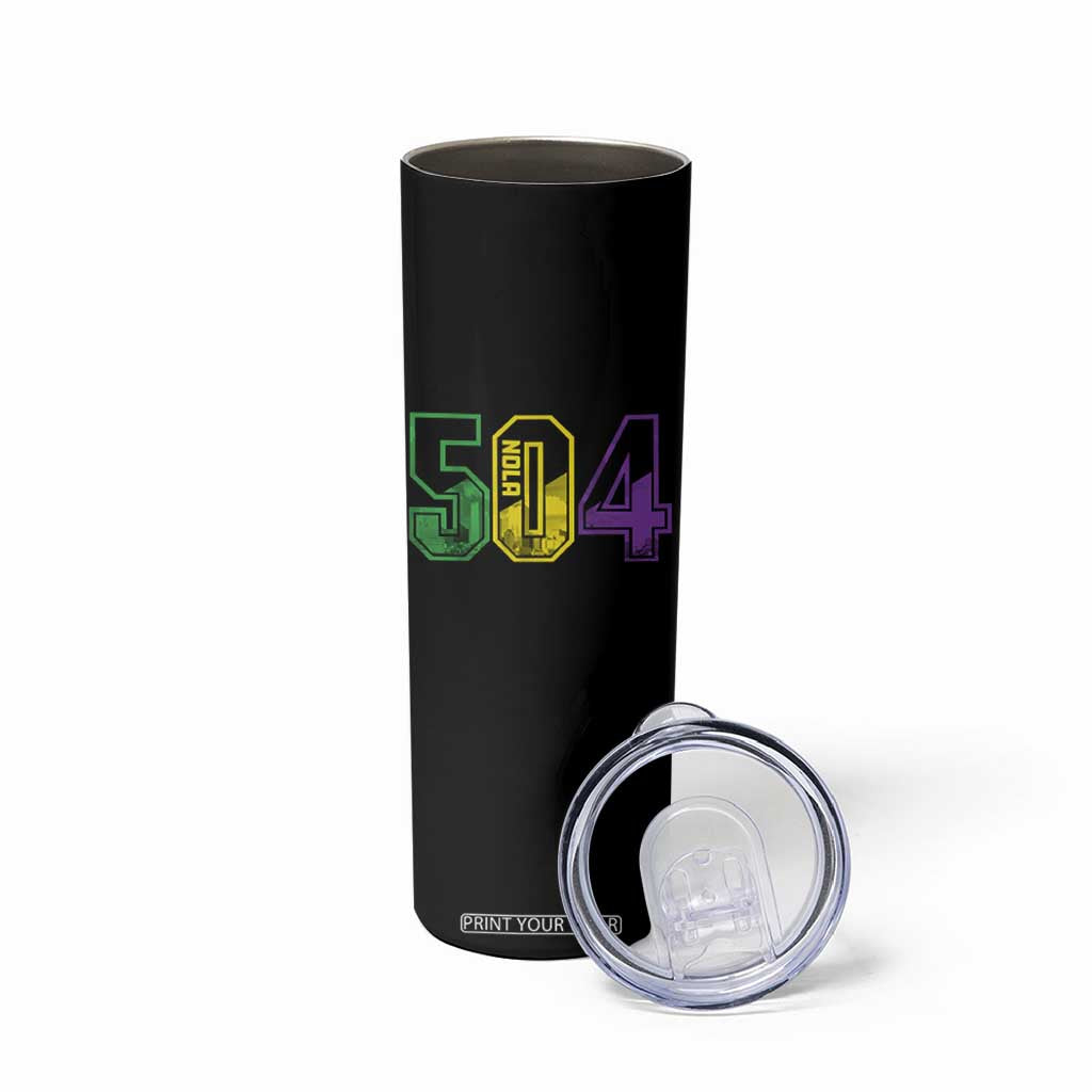 Mardi Gras 504 Nola New Orleans Louisiana LA Skinny Tumbler TS11 Print Your Wear