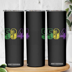 Mardi Gras 504 Nola New Orleans Louisiana LA Skinny Tumbler TS11 Print Your Wear