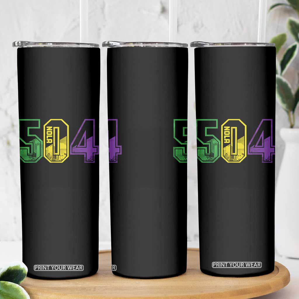 Mardi Gras 504 Nola New Orleans Louisiana LA Skinny Tumbler TS11 Print Your Wear