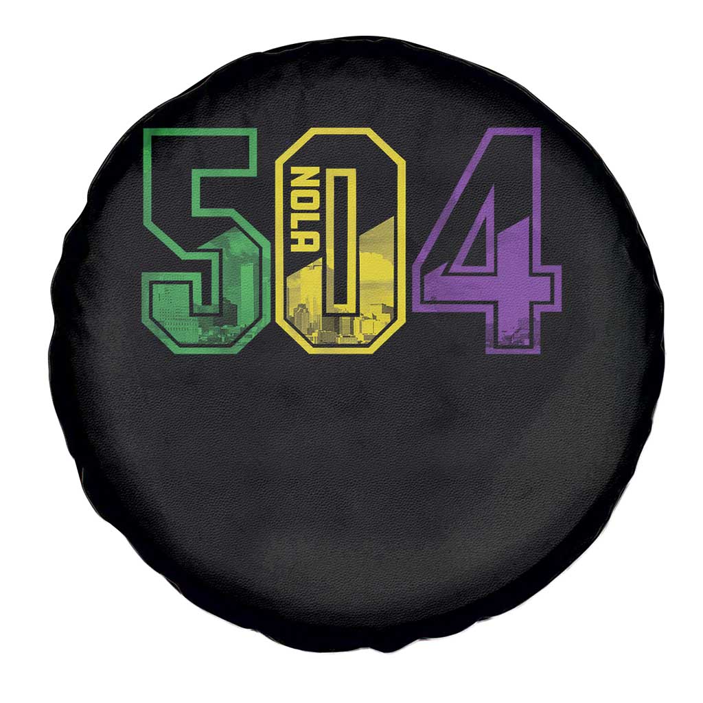 Mardi Gras 504 Nola New Orleans Louisiana LA Spare Tire Cover TS11 Print Your Wear