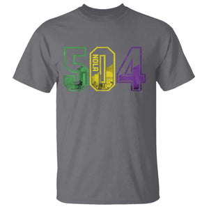 Mardi Gras 504 Nola New Orleans Louisiana LA T Shirt TS11 Charcoal Print Your Wear