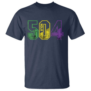 Mardi Gras 504 Nola New Orleans Louisiana LA T Shirt TS11 Navy Print Your Wear
