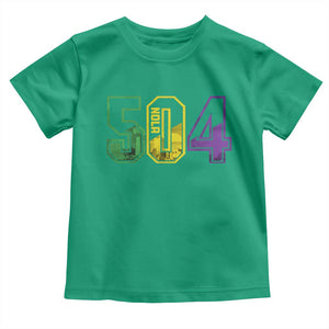 Mardi Gras 504 Nola New Orleans Louisiana LA Toddler T Shirt TS11 Irish Green Print Your Wear