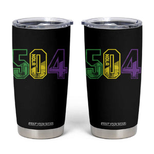 Mardi Gras 504 Nola New Orleans Louisiana LA Tumbler Cup TS11 Black Print Your Wear