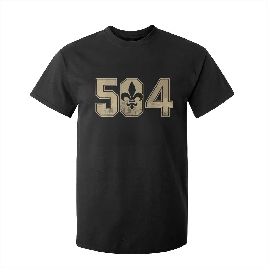 504 Nola New Orleans Louisiana LA T Shirt For Kid Fleur De Lis TS11 Black Print Your Wear