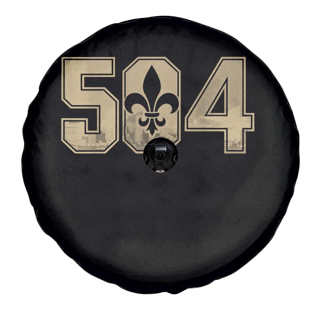 504 Nola New Orleans Louisiana LA Spare Tire Cover Fleur De Lis TS11 Print Your Wear