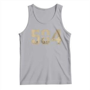504 Nola New Orleans Louisiana LA Tank Top Fleur De Lis TS11 Athletic Heather Print Your Wear