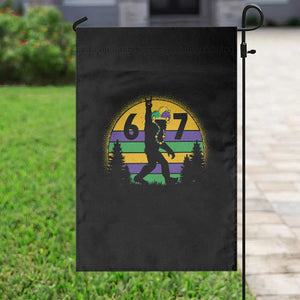 Funny Bigfoot 67 Mardi Gras Garden Flag Sasquatch Parade Jester Hat TS11 Print Your Wear