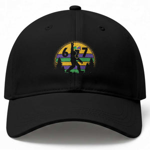 Funny Bigfoot 67 Mardi Gras Baseball Cap Sasquatch Parade Jester Hat TS11 Print Your Wear