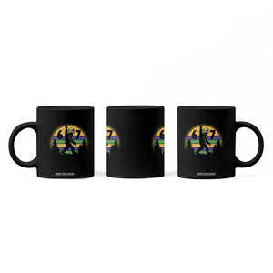 Funny Bigfoot 67 Mardi Gras Coffee Mug Sasquatch Parade Jester Hat TS11 Print Your Wear