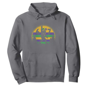 Funny Bigfoot 67 Mardi Gras Hoodie Sasquatch Parade Jester Hat TS11 Charcoal Print Your Wear