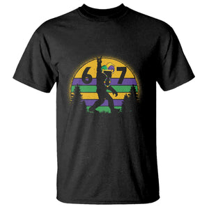 Funny Bigfoot 67 Mardi Gras T Shirt Sasquatch Parade Jester Hat TS11 Black Print Your Wear