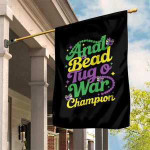 Funny Anal Bead Tug O War Mardi Gras Garden Flag Fat Tuesday Carnival Adult Humor TS11 Print Your Wear
