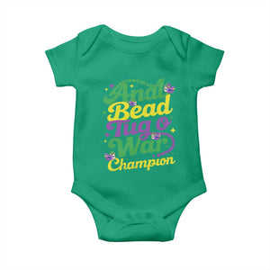 Funny Anal Bead Tug O War Mardi Gras Baby Onesie Fat Tuesday Carnival Adult Humor TS11 Irish Green Print Your Wear