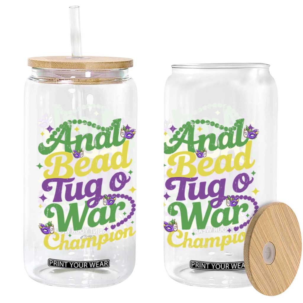 Funny Anal Bead Tug O War Mardi Gras Glass Can Fat Tuesday Carnival Adult Humor TS11 Print Your Wear