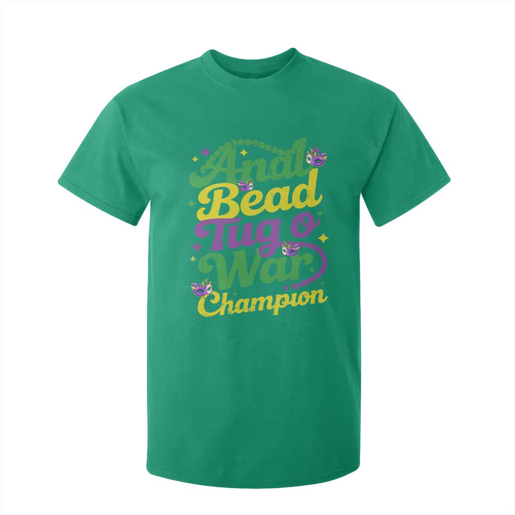 Funny Anal Bead Tug O War Mardi Gras T Shirt For Kid Fat Tuesday Carnival Adult Humor TS11 Irish Green Print Your Wear