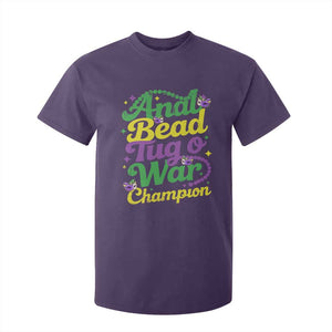 Funny Anal Bead Tug O War Mardi Gras T Shirt For Kid Fat Tuesday Carnival Adult Humor TS11 Purple Print Your Wear