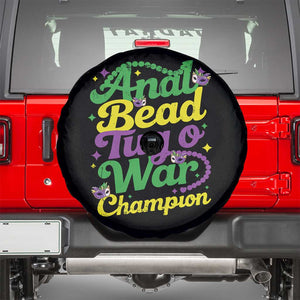 Funny Anal Bead Tug O War Mardi Gras Spare Tire Cover Fat Tuesday Carnival Adult Humor TS11 Black Print Your Wear