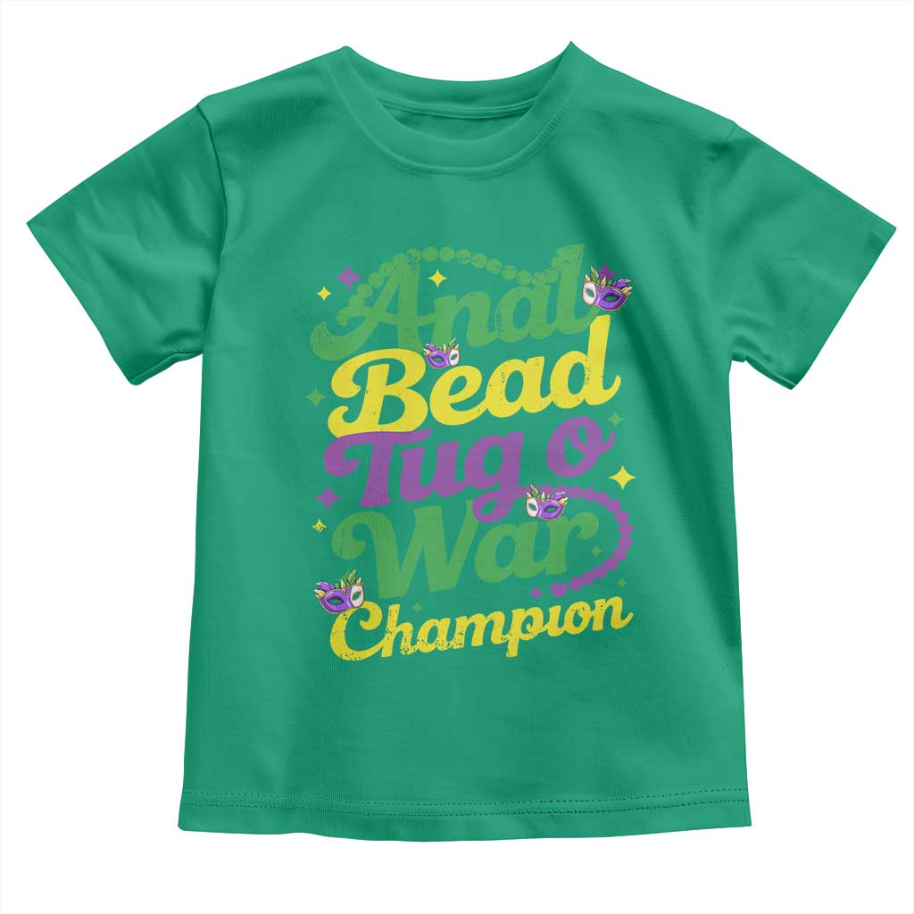 Funny Anal Bead Tug O War Mardi Gras Toddler T Shirt Fat Tuesday Carnival Adult Humor TS11 Irish Green Print Your Wear
