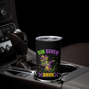 Funny 67 Mardi Gras Alligator Tumbler Cup Six Seven Bruh Mardigator Dabbing Crocodile TS11 Print Your Wear