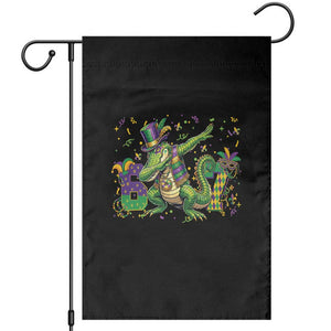 Funny Dabbing Alligator 67 Mardi Gras Six Seven Meme Garden Flag TS11 Black Print Your Wear