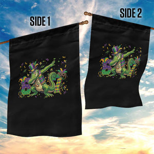 Funny Dabbing Alligator 67 Mardi Gras Six Seven Meme Garden Flag TS11 Print Your Wear