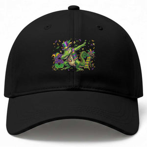 Funny Dabbing Alligator 67 Mardi Gras Six Seven Meme Baseball Cap TS11 Print Your Wear