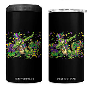 Funny Dabbing Alligator 67 Mardi Gras Six Seven Meme 4 in 1 Can Cooler Tumbler TS11 One Size: 16 oz Black Print Your Wear